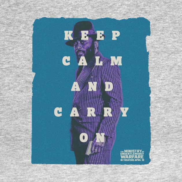 keep calm and carry on blue Babs olusanmokun by Super-TS